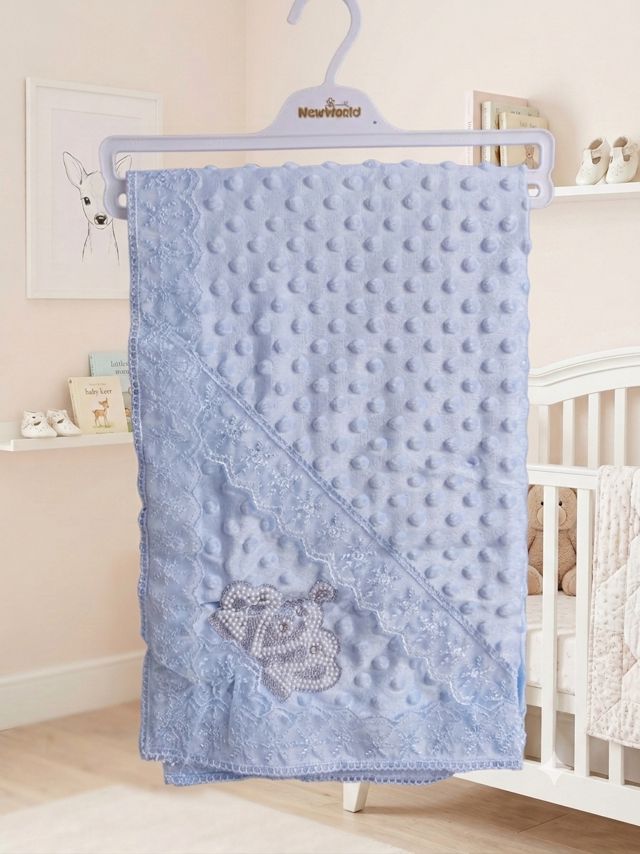 Drap bébé brodé